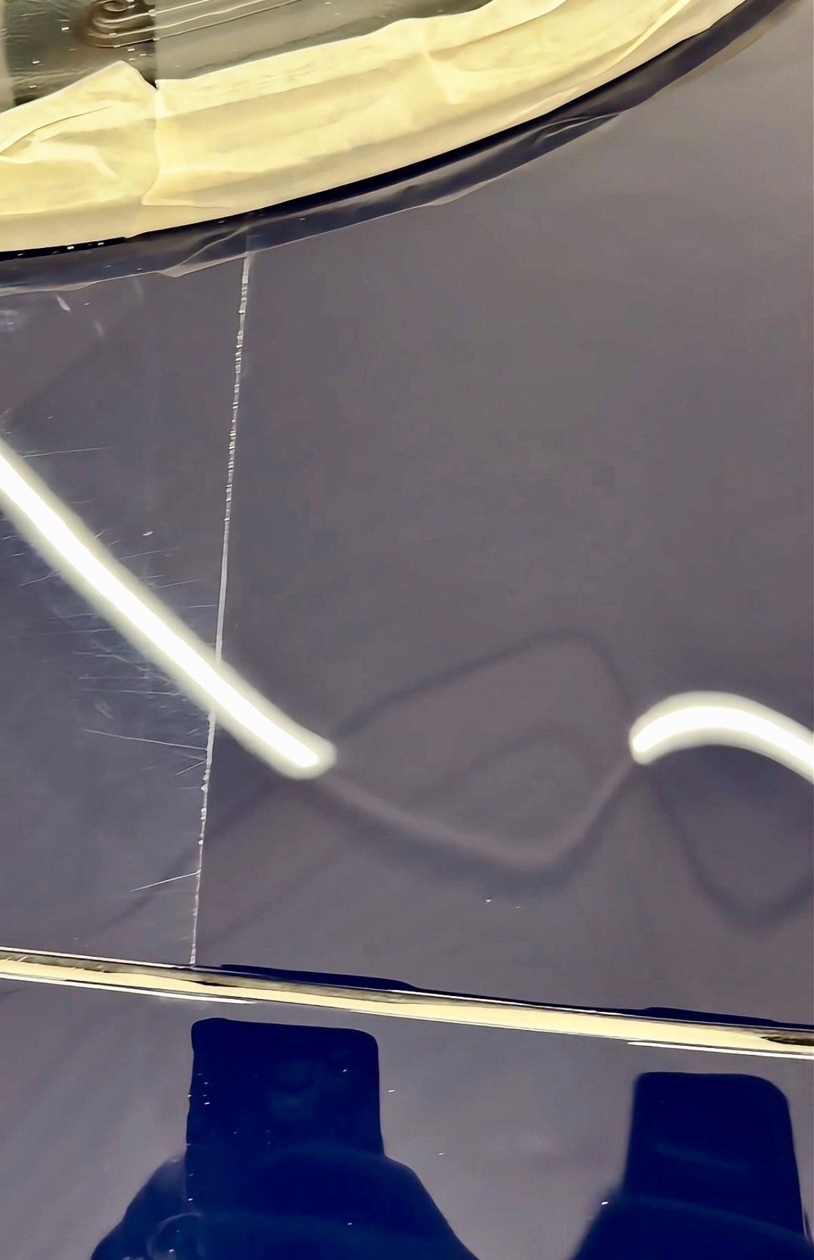 Paint correcting an E-type Jaguar